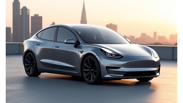 Tesla Model 3 electric car for rental